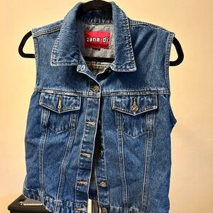 Zana Di Classic Blue Denim Vest